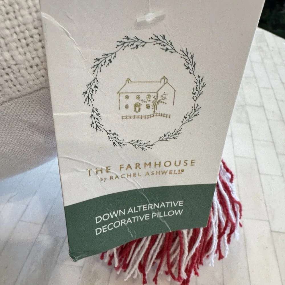 Rachel Ashwell Farmhouse Christmas Tree Throw Pillow Long 14